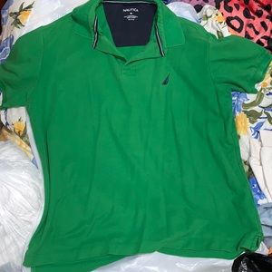 Nautica Green Medium Polo Shirt